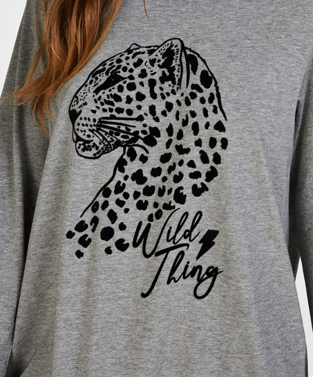 Round Neck Nightshirt, Gr&aring;