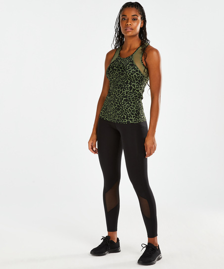 HKMX Sport slim fit tanktopp, Grønn