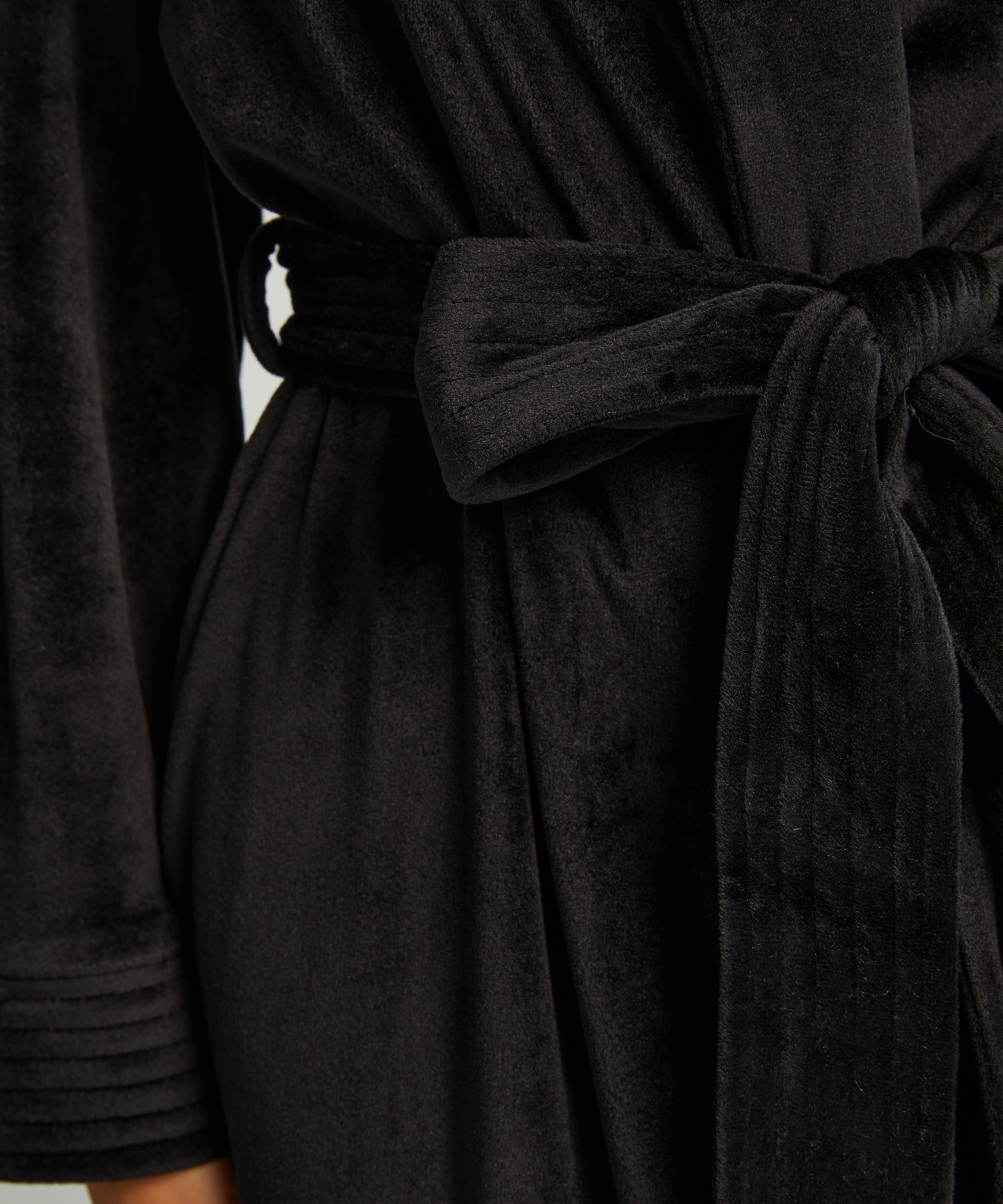 Badekåpe Velours, Svart, main