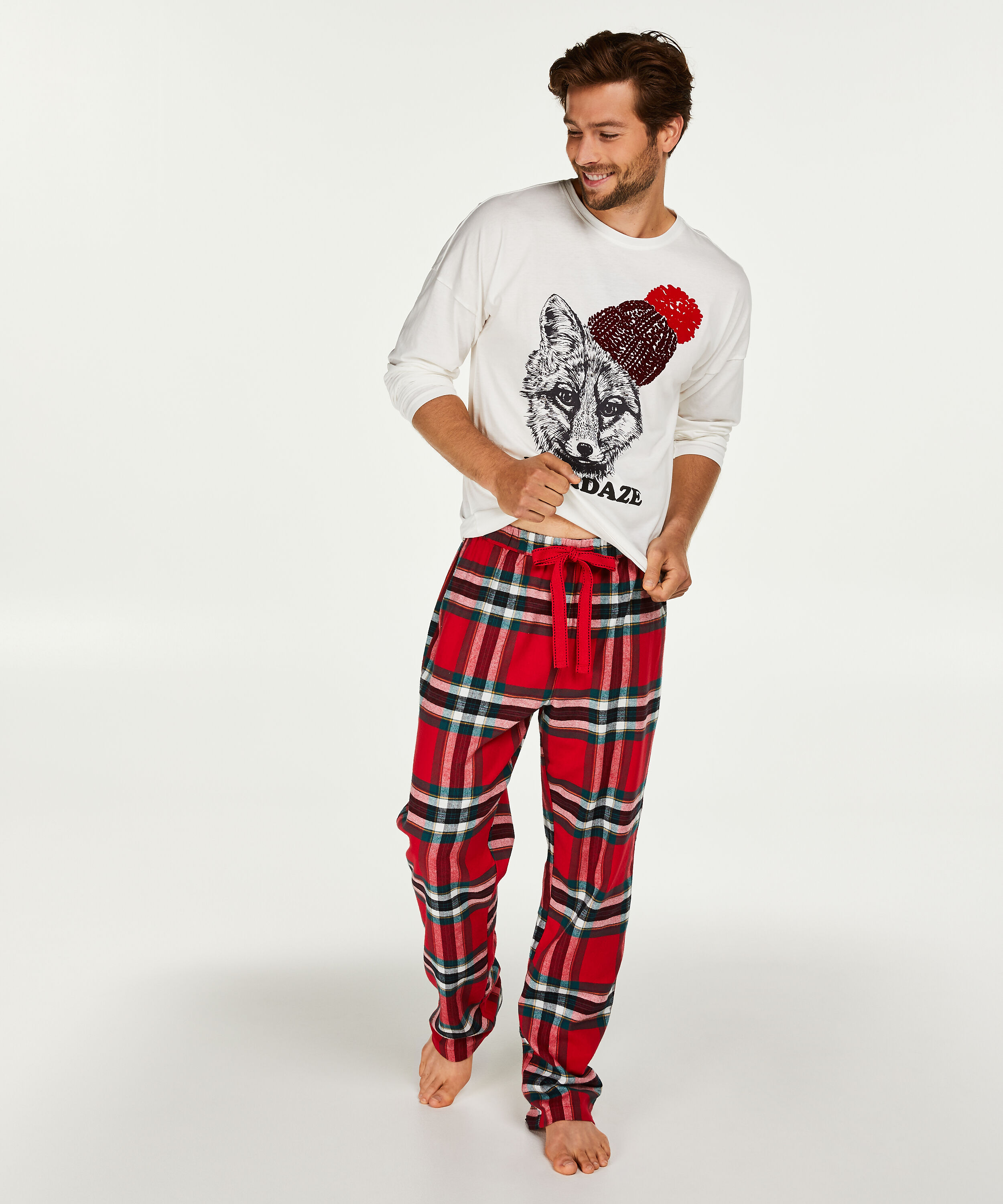 Men's pyjama set, R&oslash;d