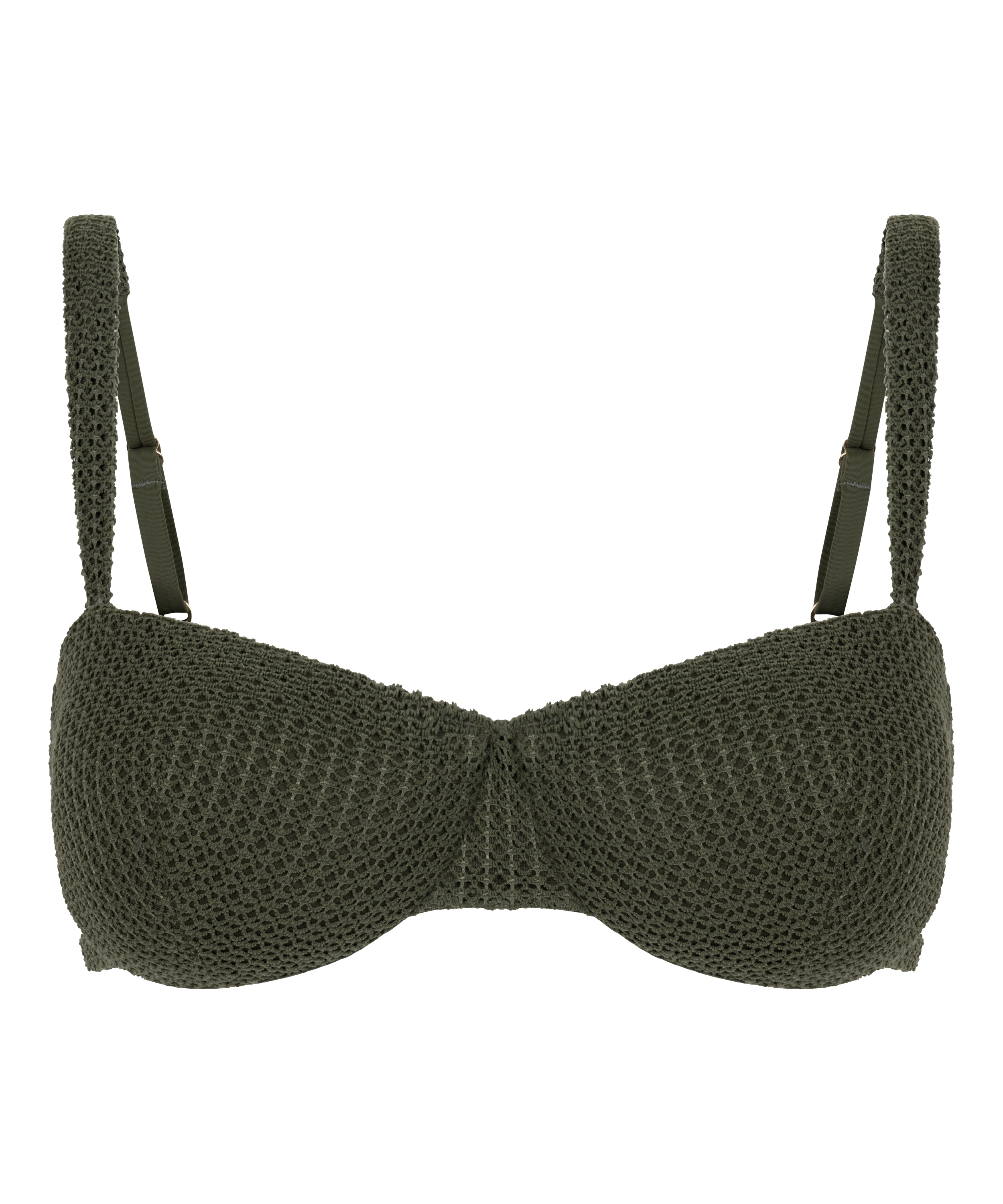 Cairo Upolstret bikinitopp med bøyle, Grønn, main