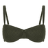 Cairo Upolstret bikinitopp med bøyle, Grønn