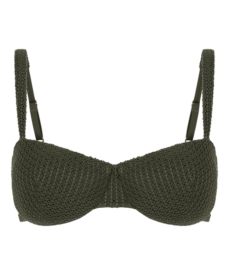 Cairo Upolstret bikinitopp med bøyle, Grønn
