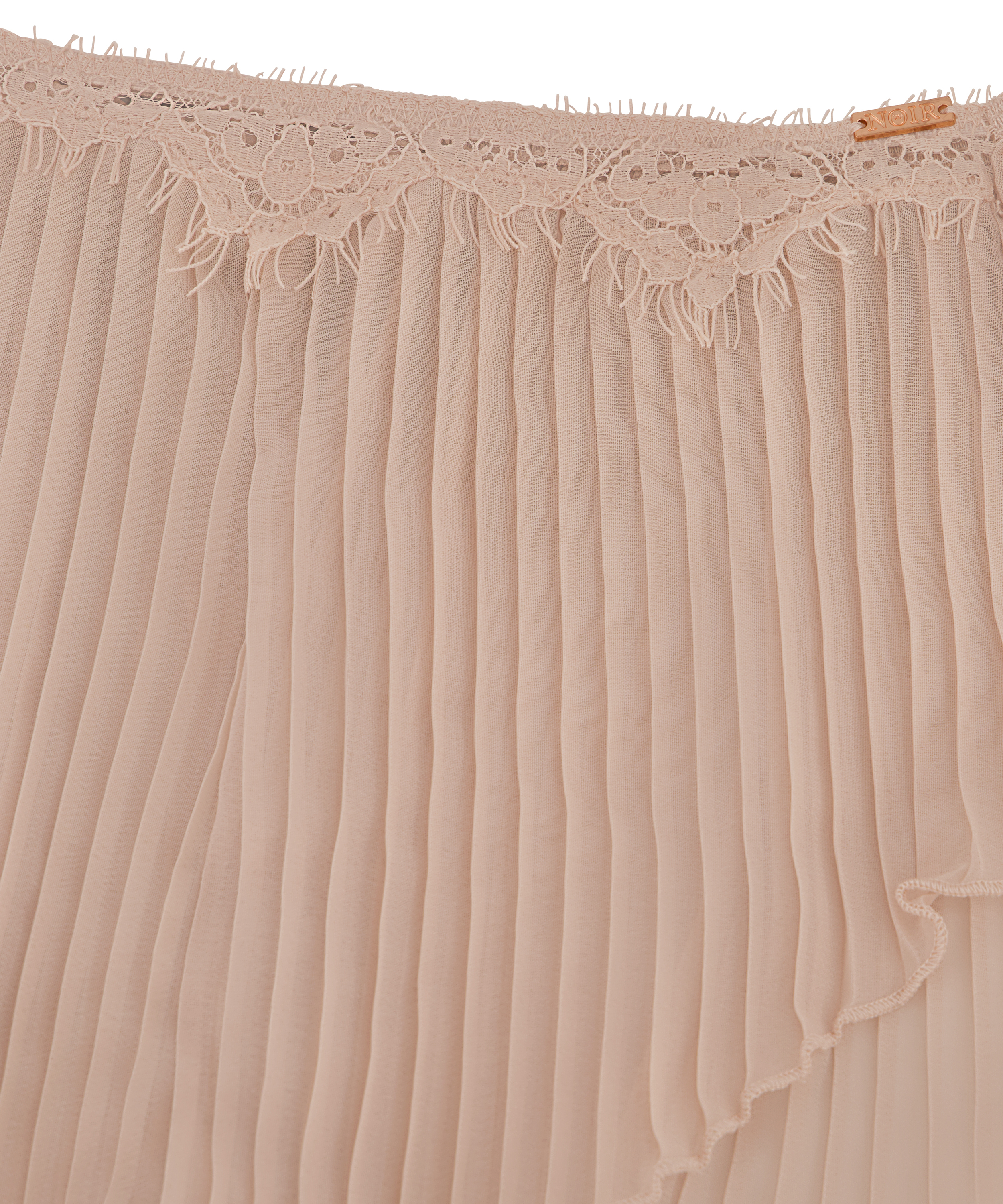 Chiffon plissé camisole-sett, Rosa, main