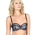 Padded strapless underwired bra Ramona, Svart