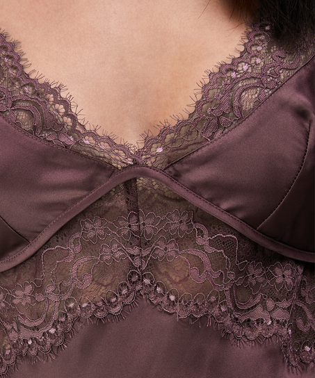 Satin Honey slipkjole, Rosa