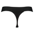 Thong invisible scalloped, Svart