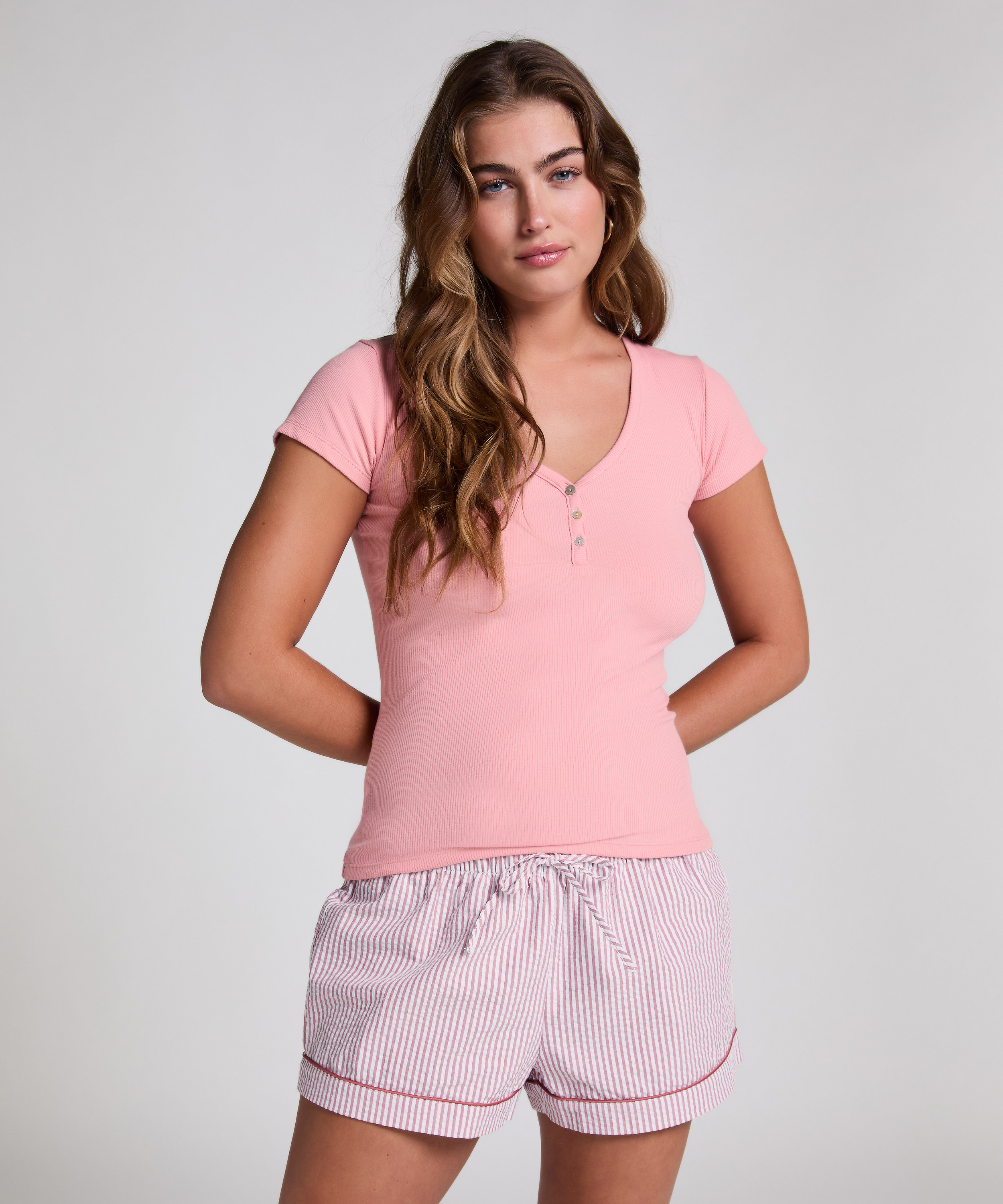 Cotton shorts, Rosa, main