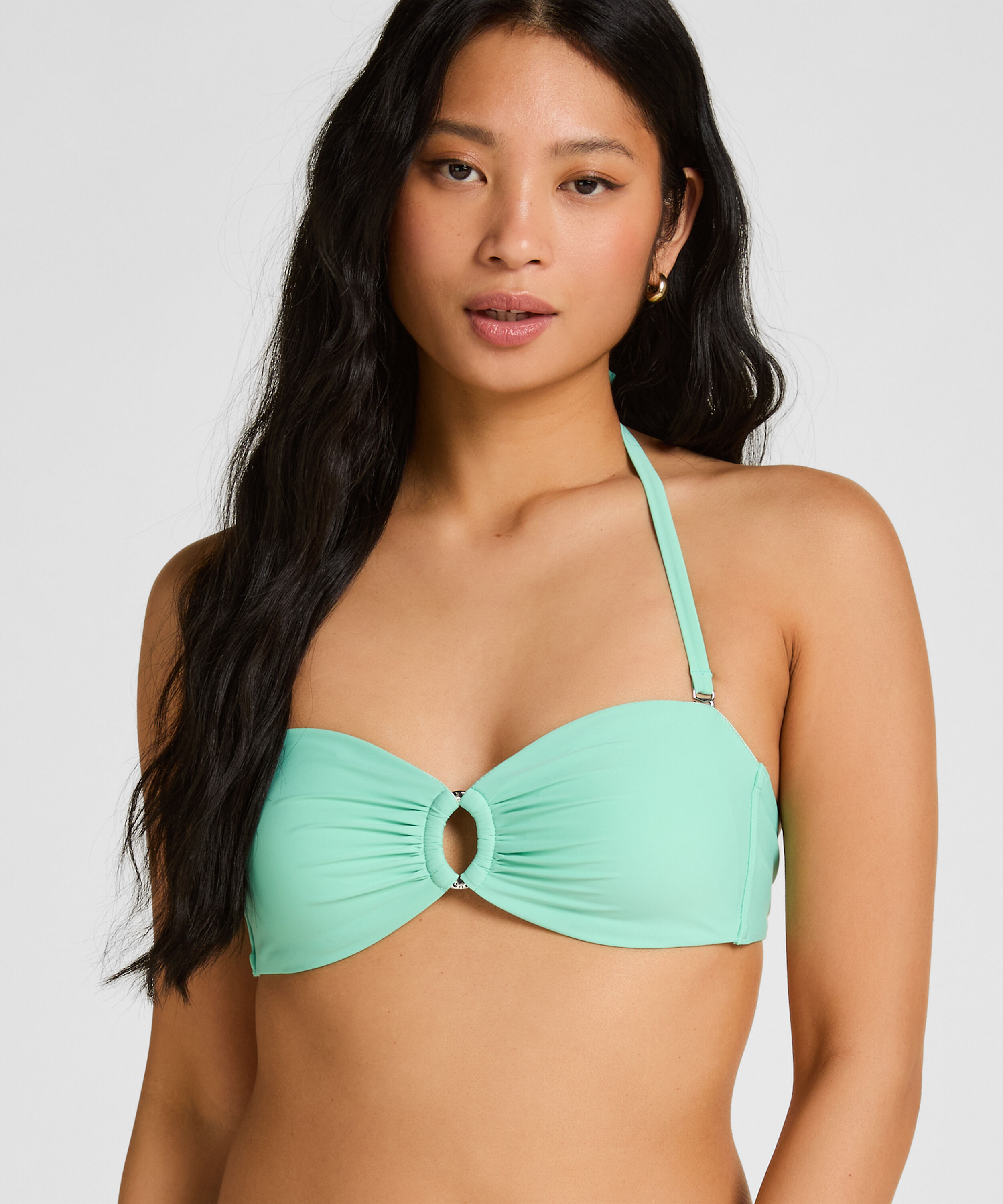 Luksuriøs Bandeau Bikini-Topp med Ring