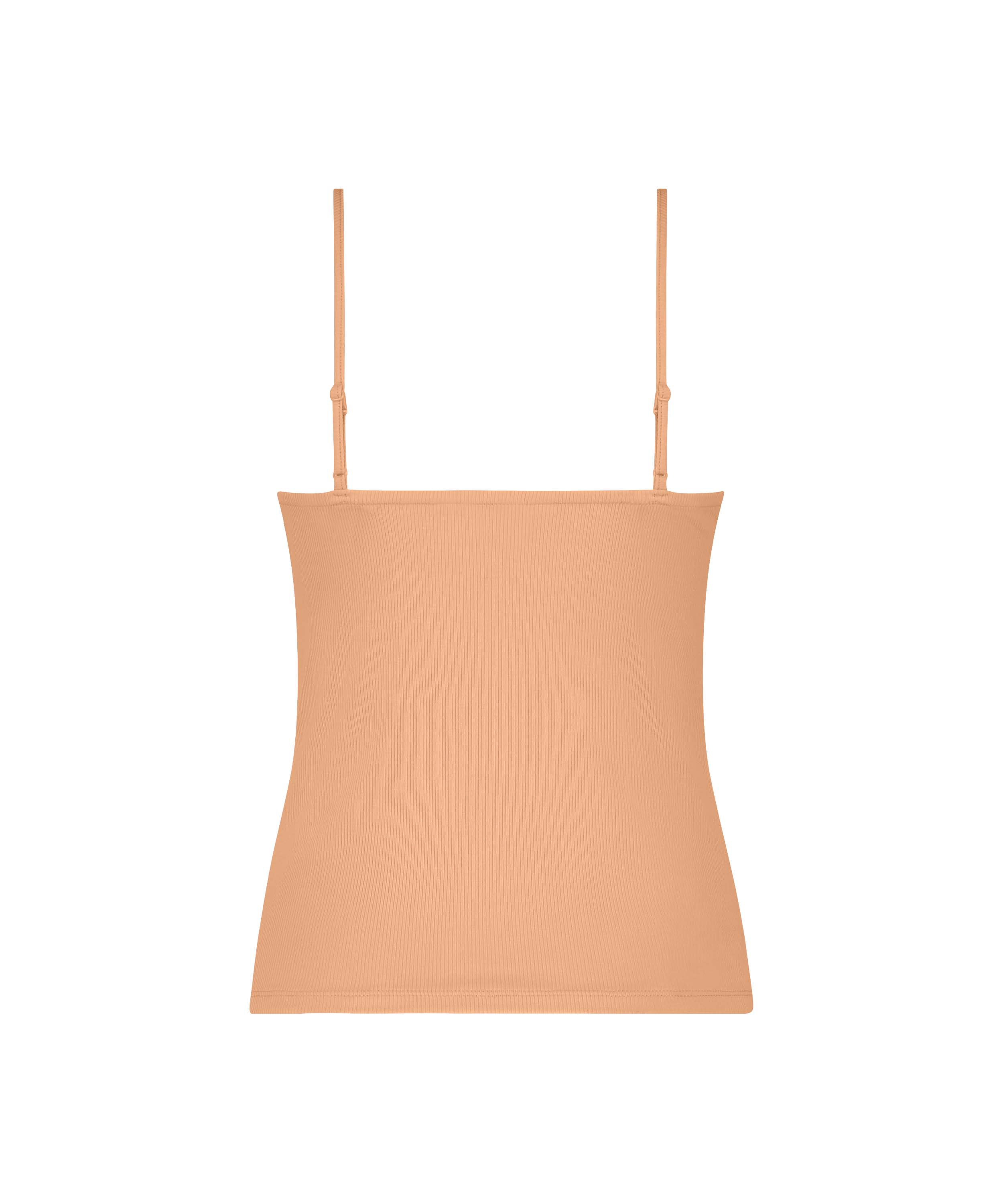 Cami-topp med blonderib, Rosa, main