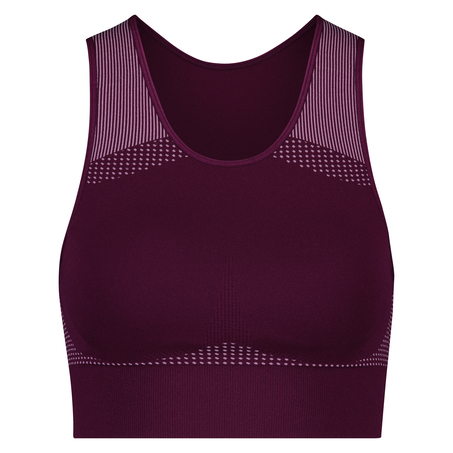 HKMX The Highneck Level 2 Sports Bra, Lilla