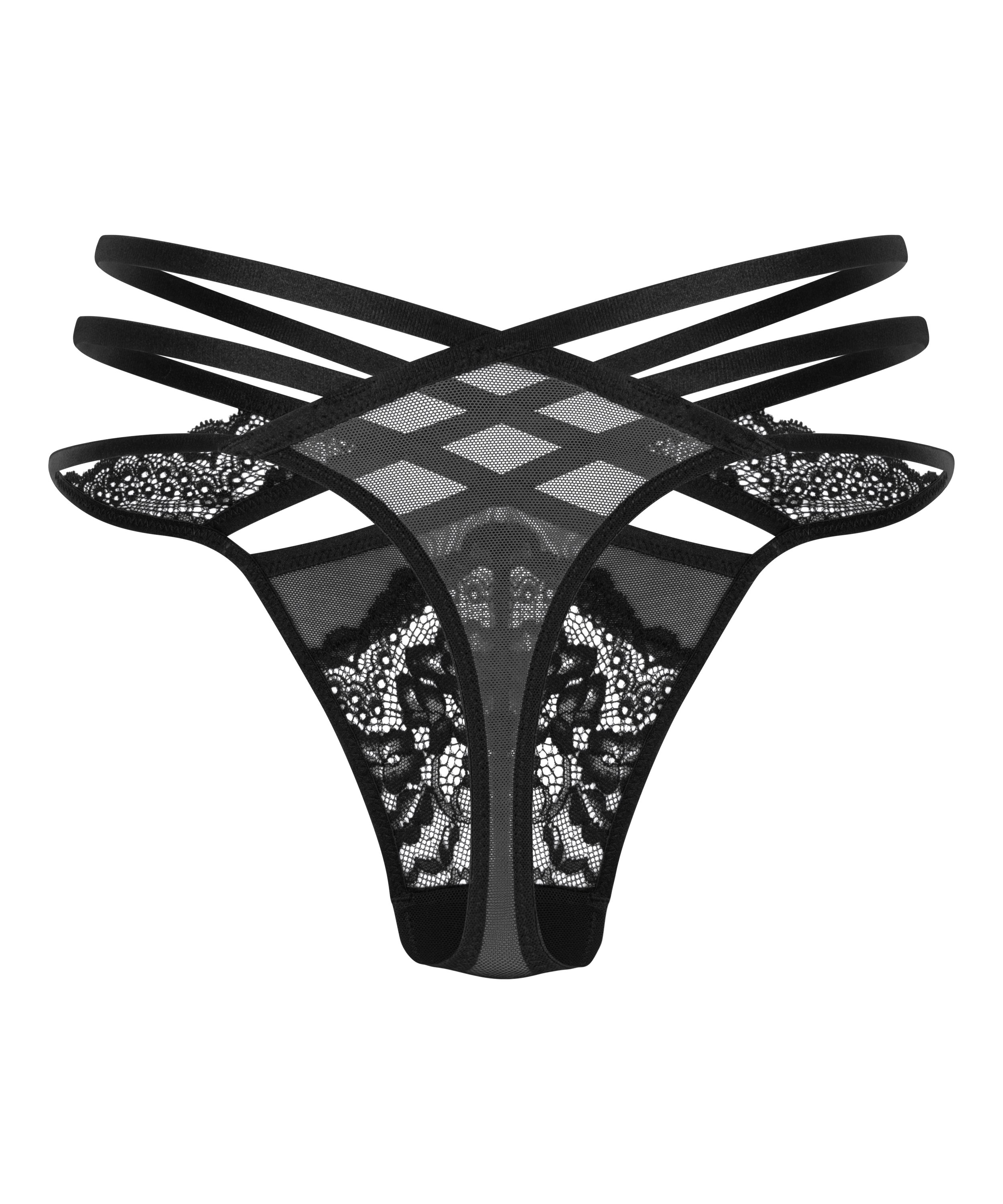 G-streng Janine, Svart, main