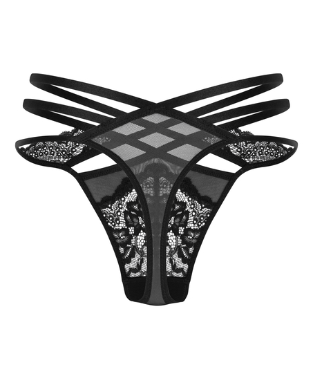 G-streng Janine, Svart