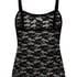 Cami Allover Lace, Svart