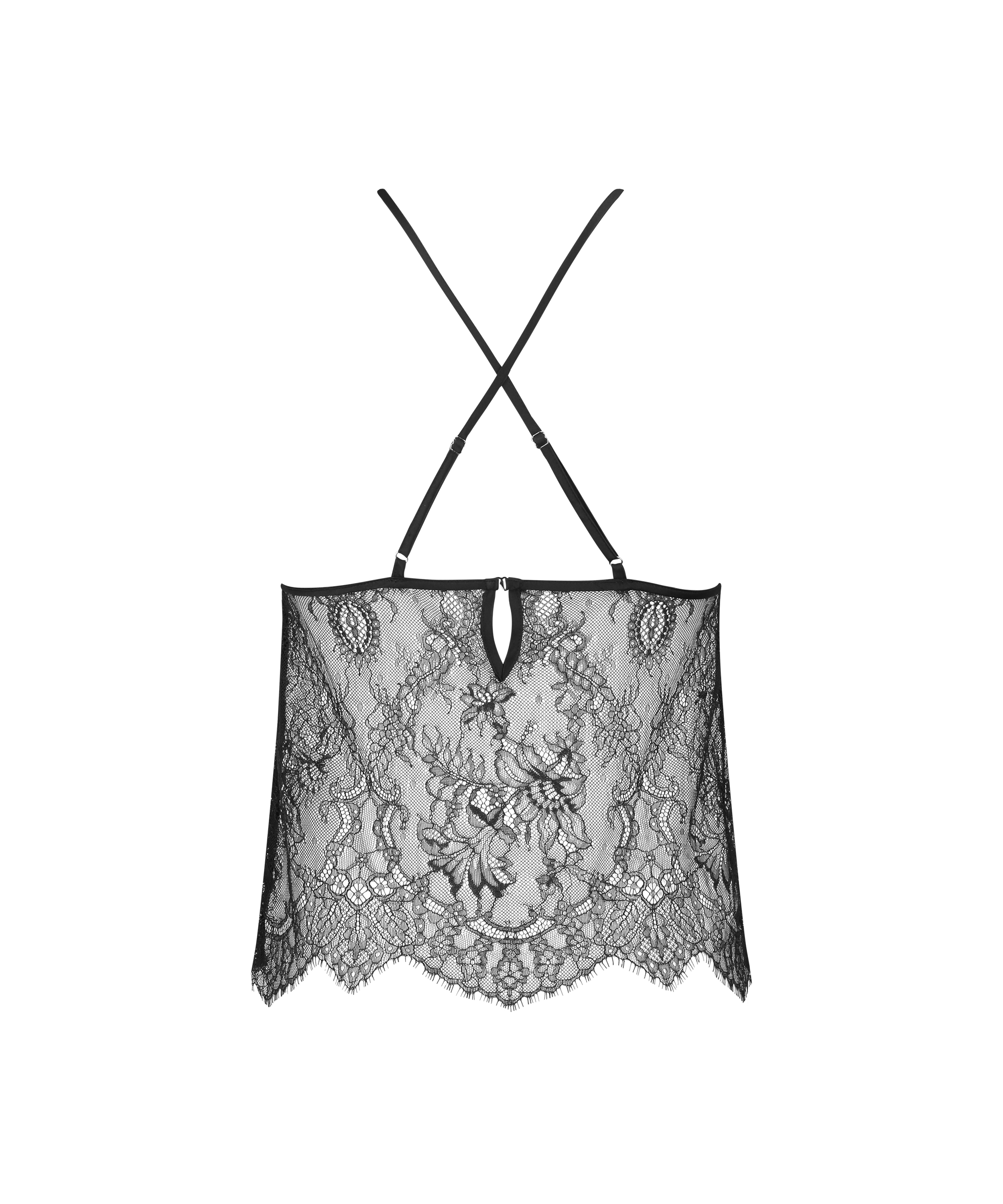 Cami Lace Delphine, Svart, main