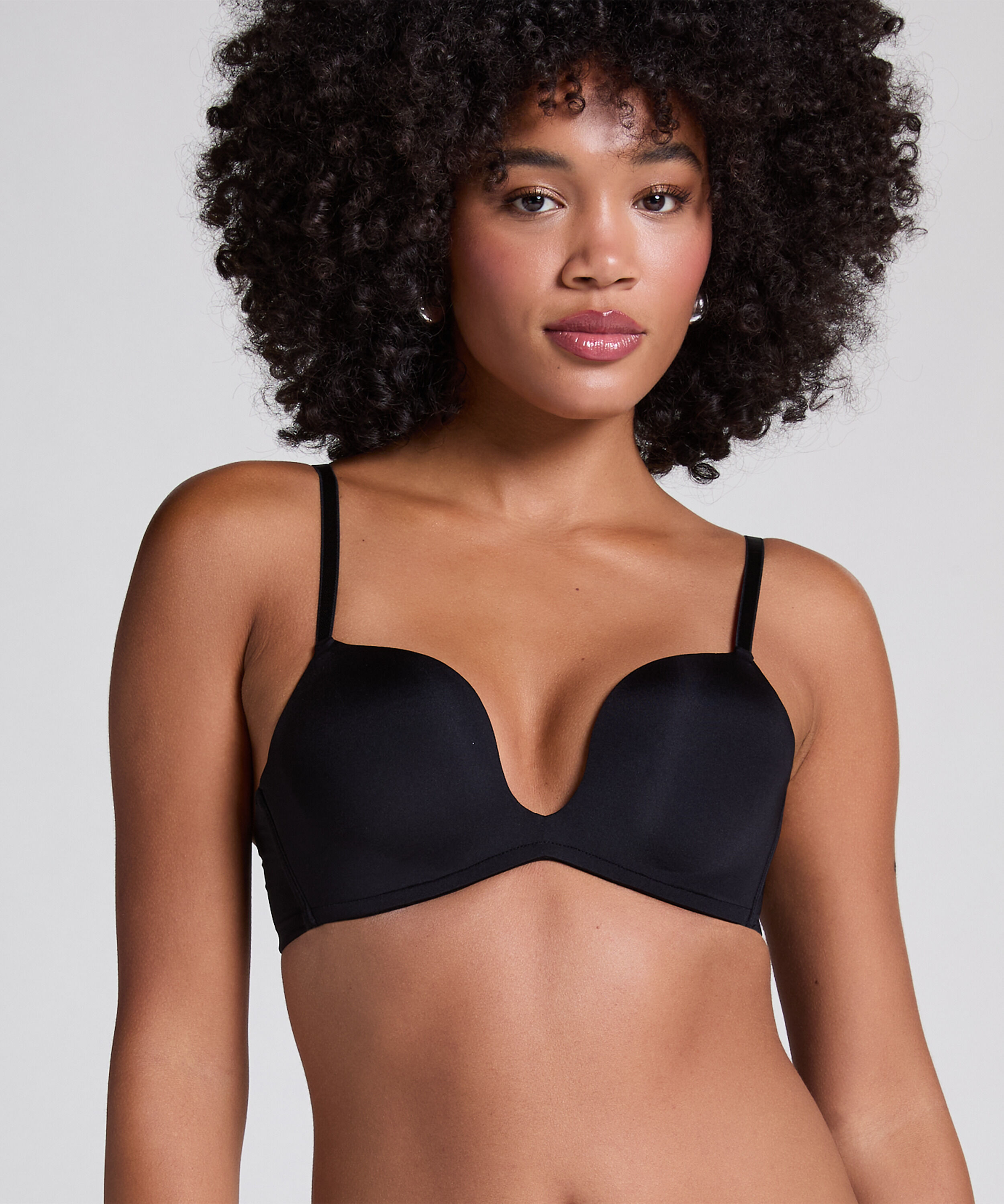 Vattert bh med bøyle push-up Deep-V