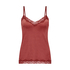 Cami-topp Velours Lace, Rosa