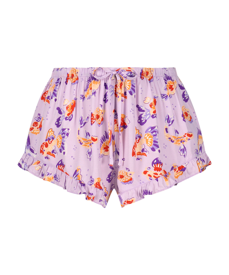Pyjamasshorts i sateng, Lilla