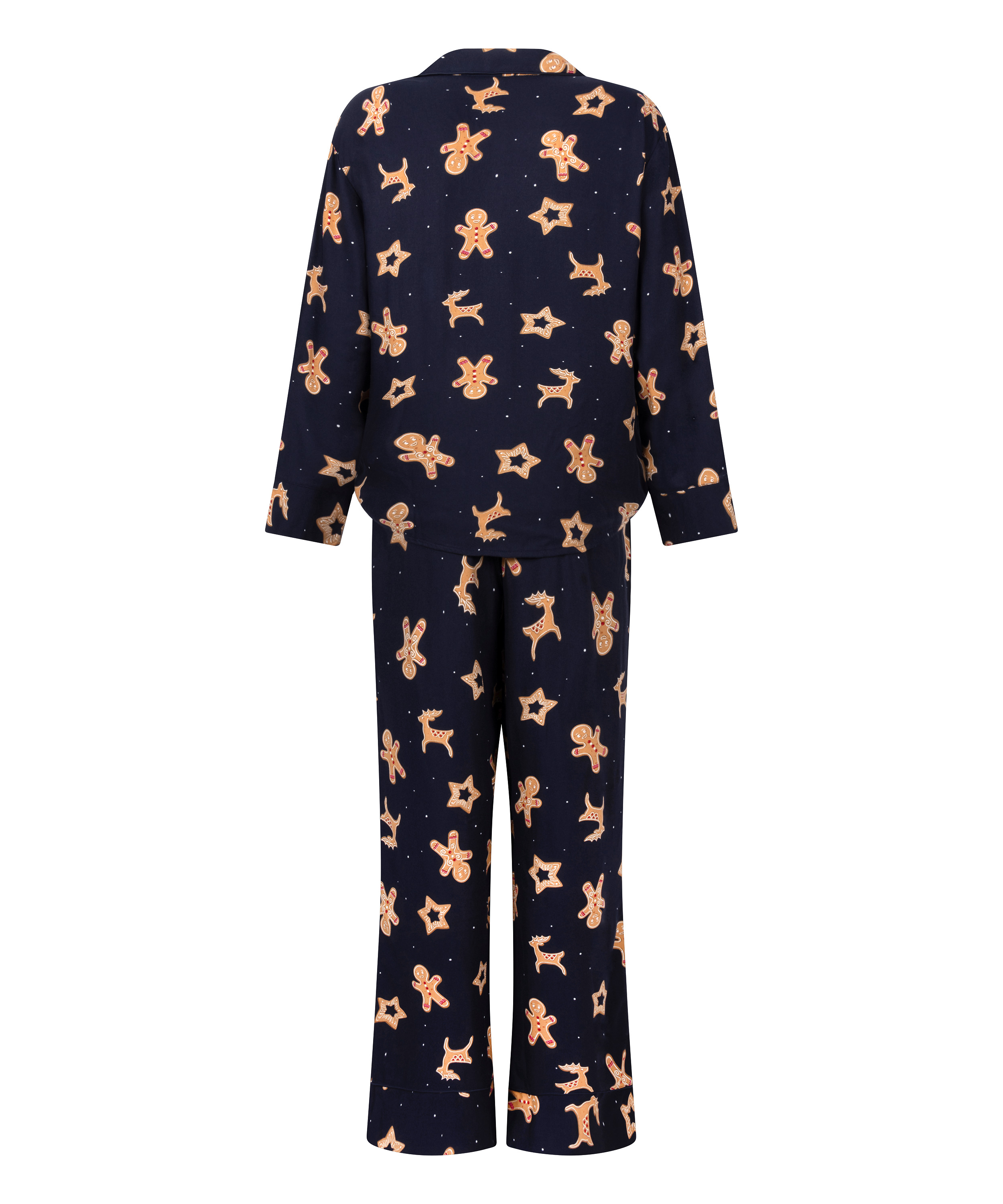 Pepperkake-pysjamassett, Bl&aring;, main