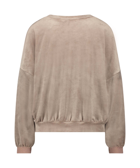 Lurex velurtopp, Brun