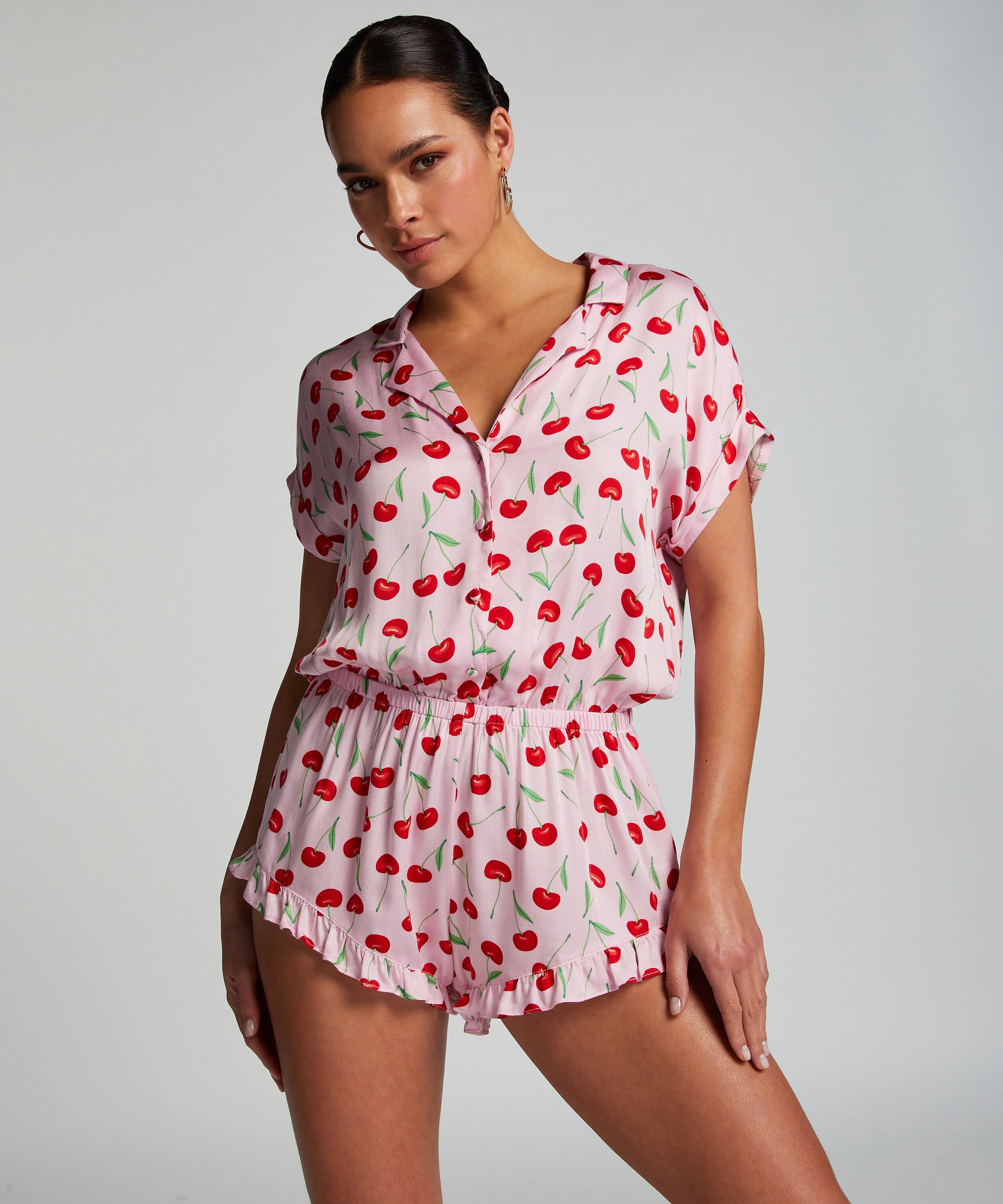 Onesie Teddy Cherry, Rosa
