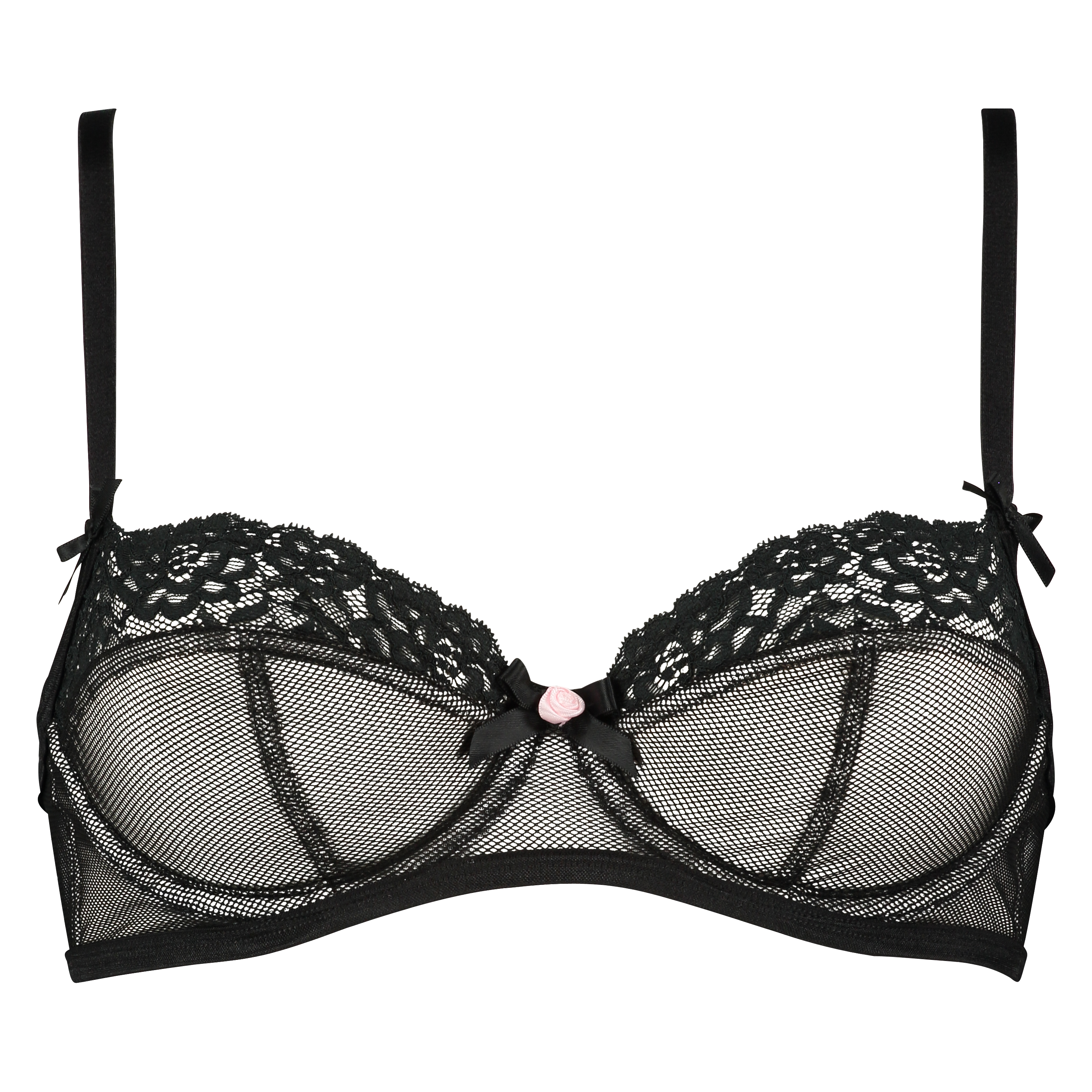 Non-padded underwired bra Cleo, Svart, main