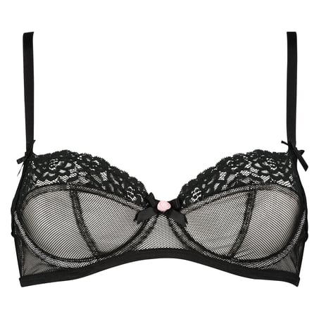 Non-padded underwired bra Cleo, Svart