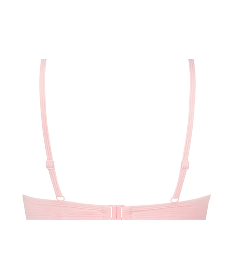 Texture upolstret bikinitopp med spiler, Svart