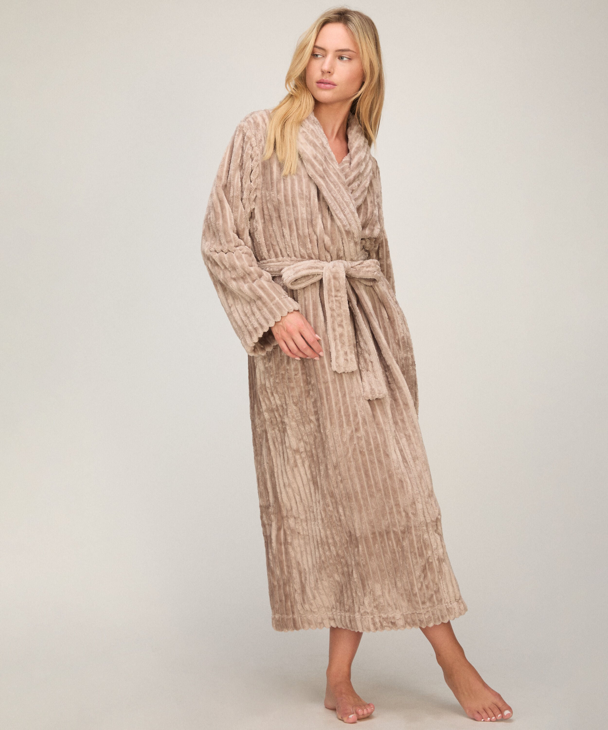 Badekåpe Jacqueared Fleece, Beige Badekåpe Jacqueared Fleece, Beige