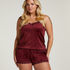 Cami-topp Velours Lace, Lilla