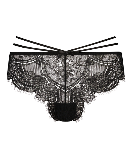 Sian brasiliansk truse med høy skjæring, Svart