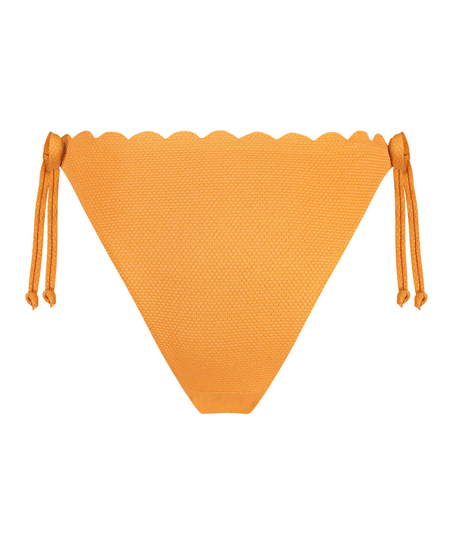 Cheeky Tanga Bikini Underdel Scallop Lurex, Oransje