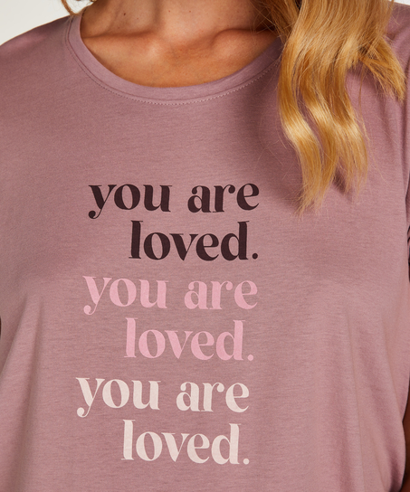 Kortarmet nattskjorte for gravide, Grønn