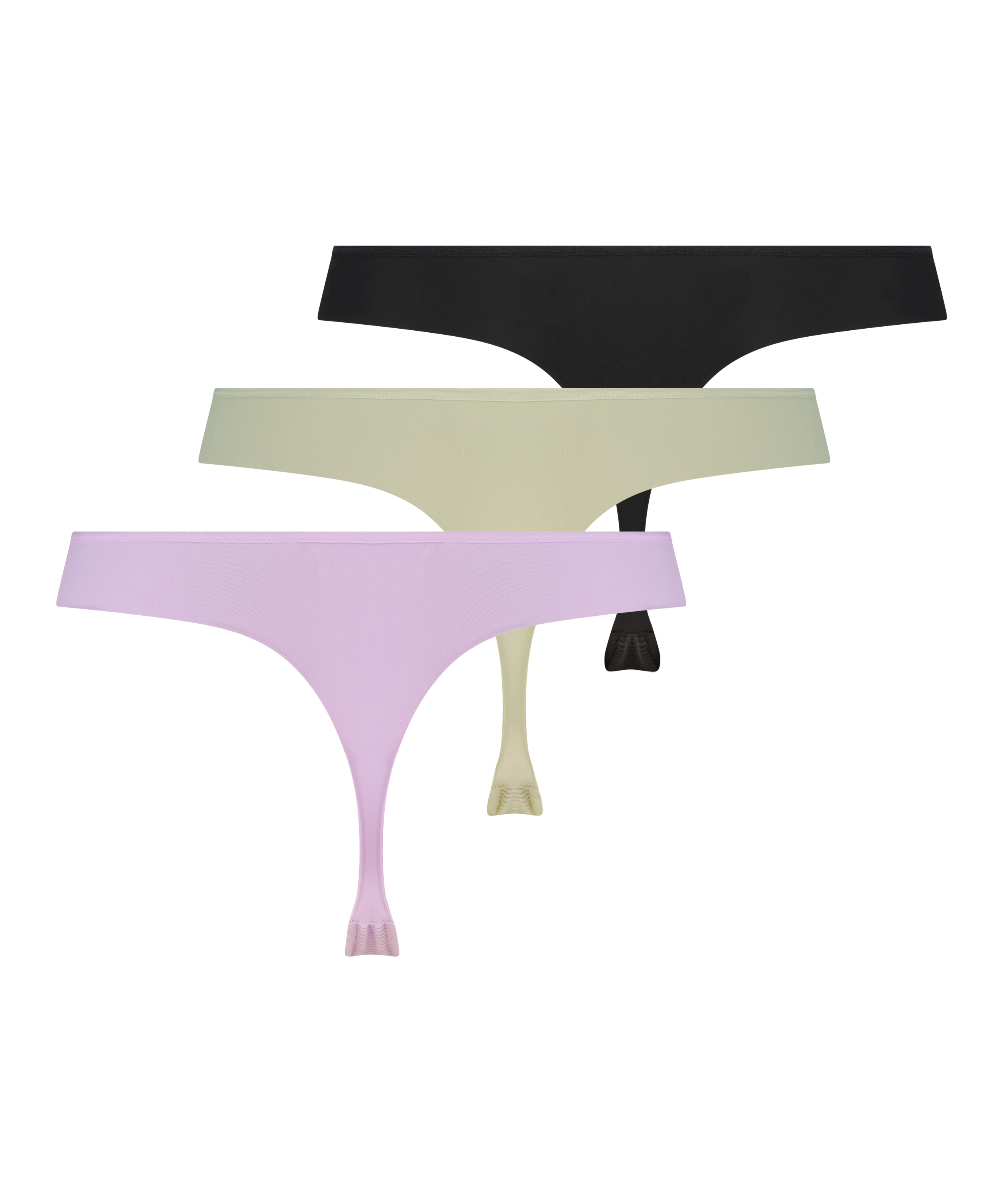 3-pakning med usynlige g-strenger, Lilla, main