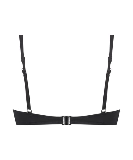 Luxe pushup bikinitopp skål A – E, Svart