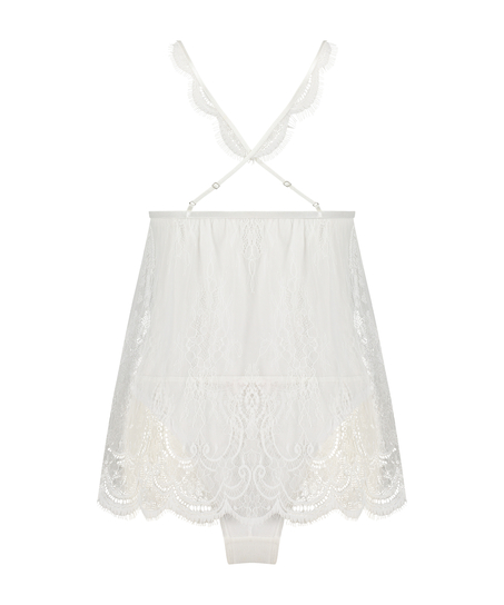 Babydoll Bridal Lace, Hvit
