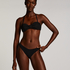 Bandeau Bikinitopp Crinkle, Svart