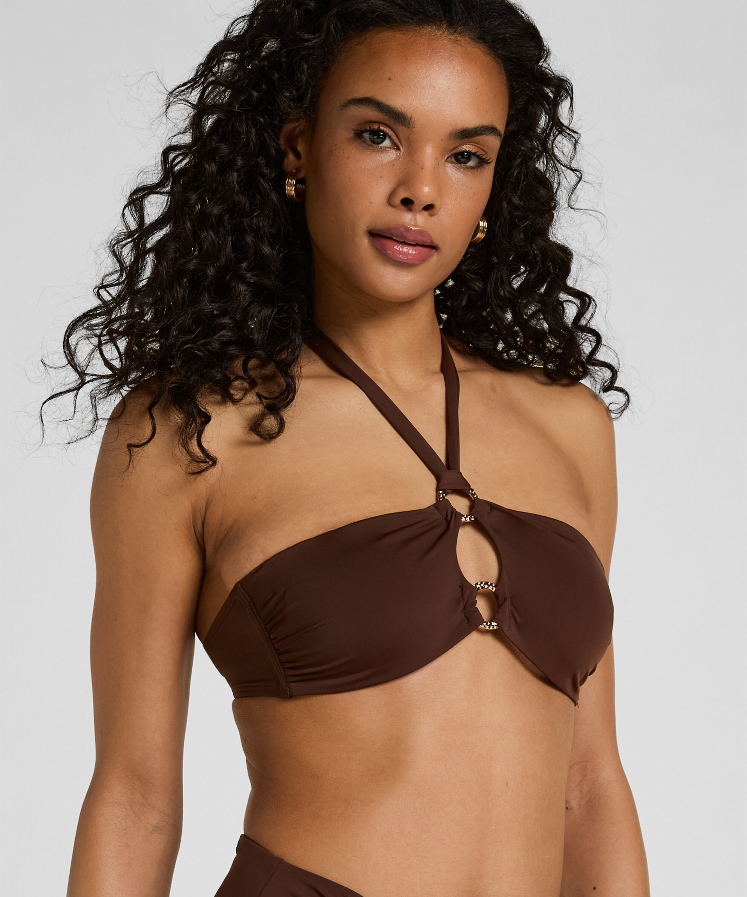 Bandeau Bikini Top Madrid, Brun Bandeau Bikini Top Madrid, Brun