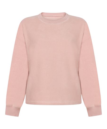 Topp sporty fleece, Rosa