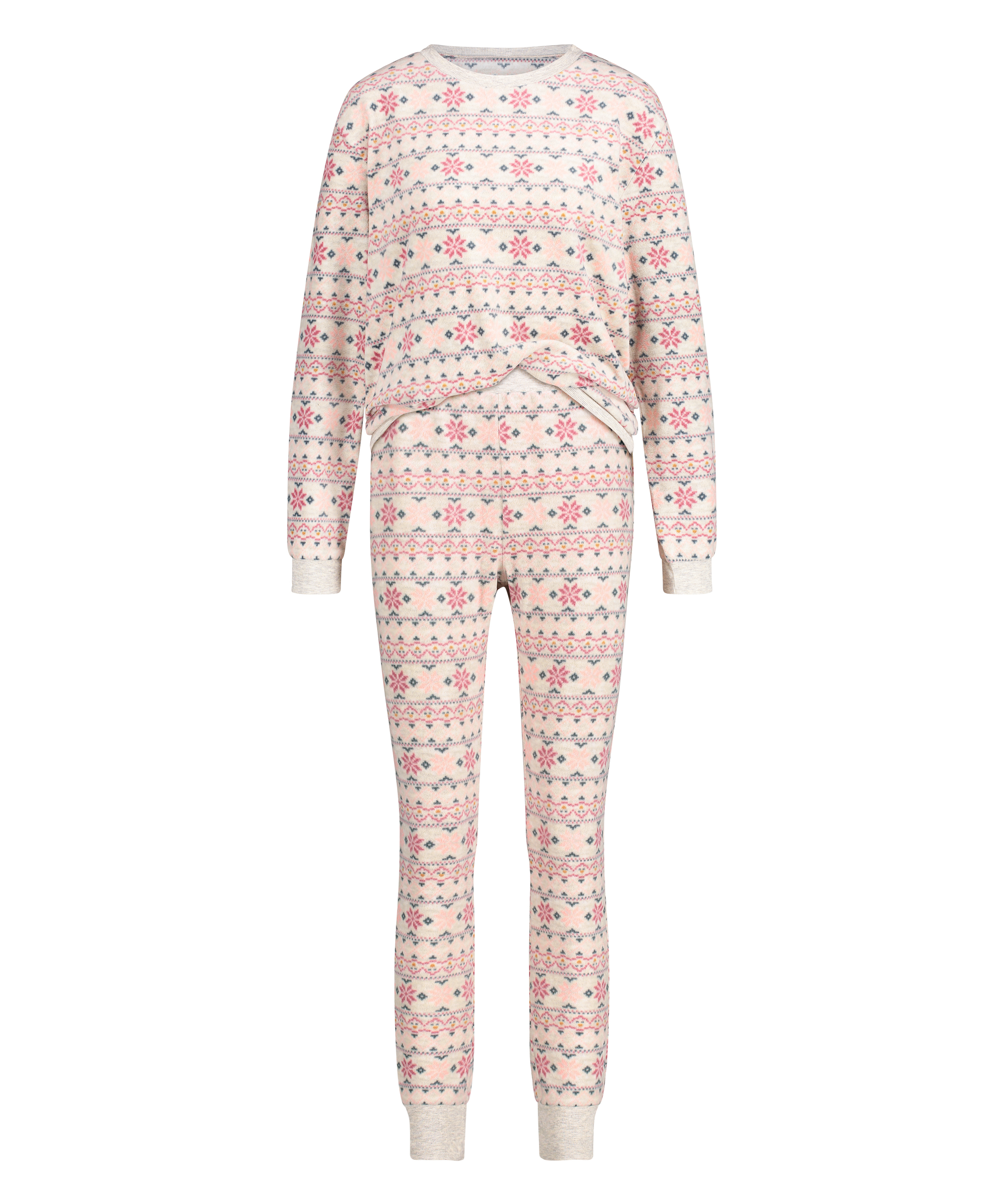 Pyjamaset with Bag, Beige, main