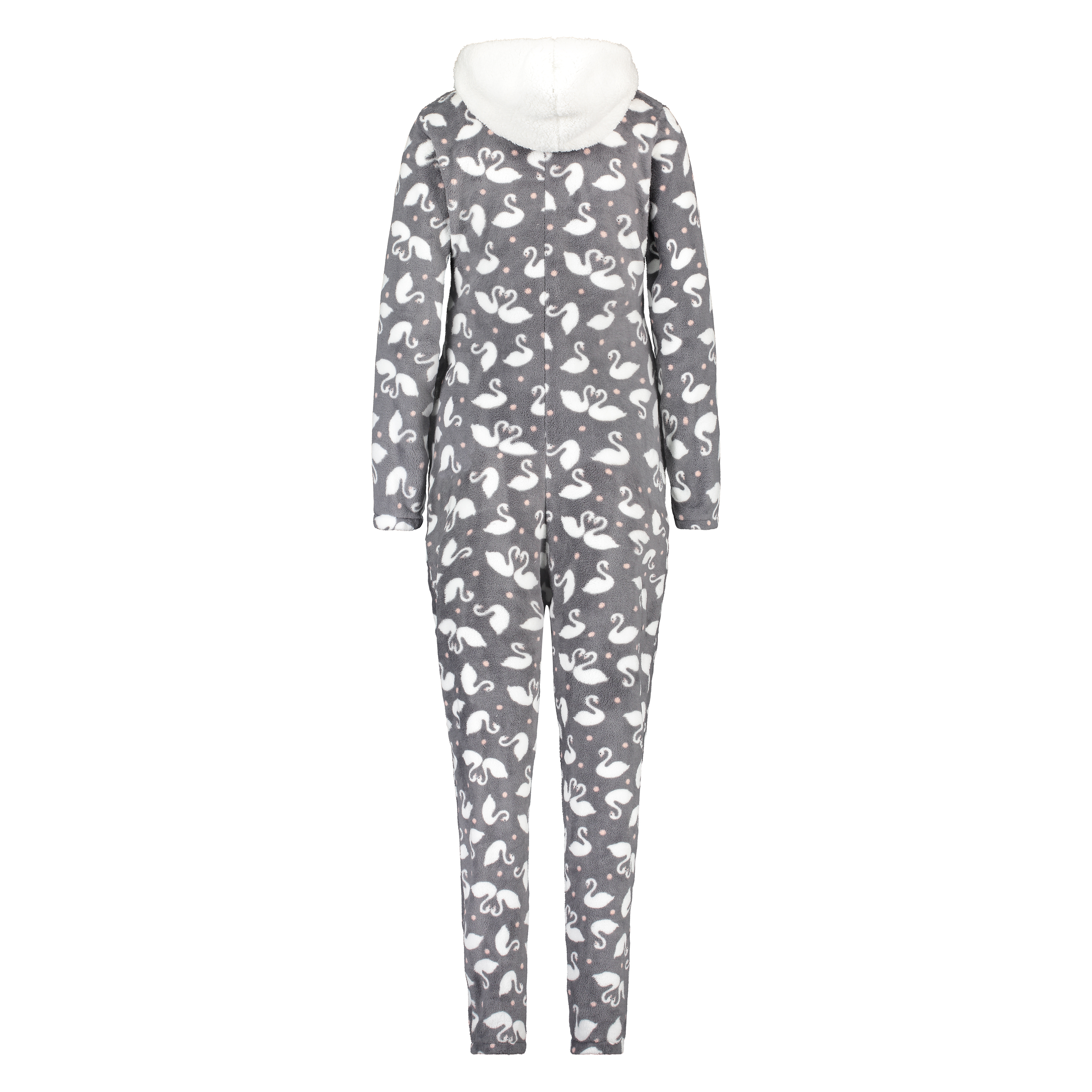 Fleece onesie, Grå, main