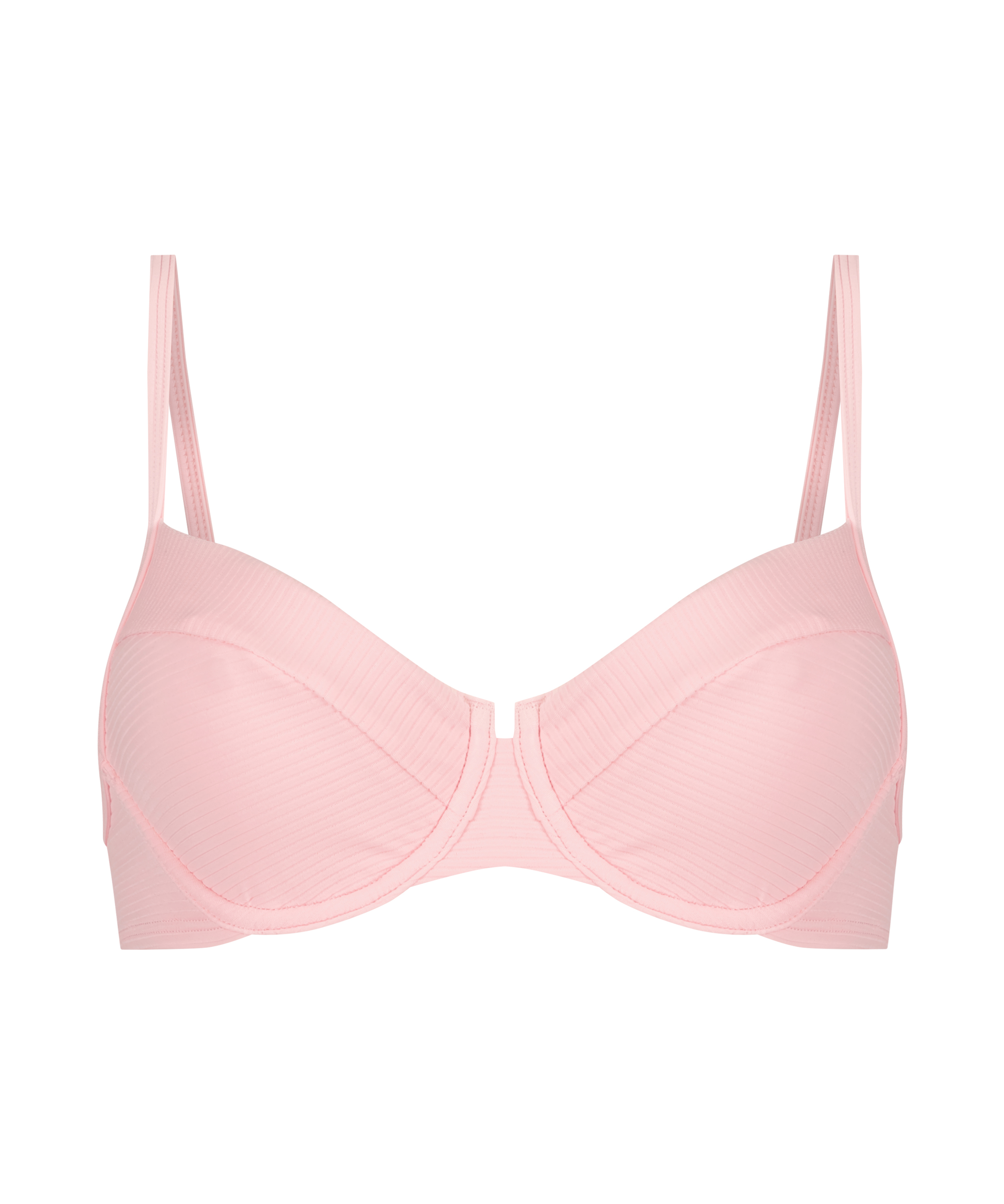 Texture upolstret bikinitopp med spiler, Svart, main