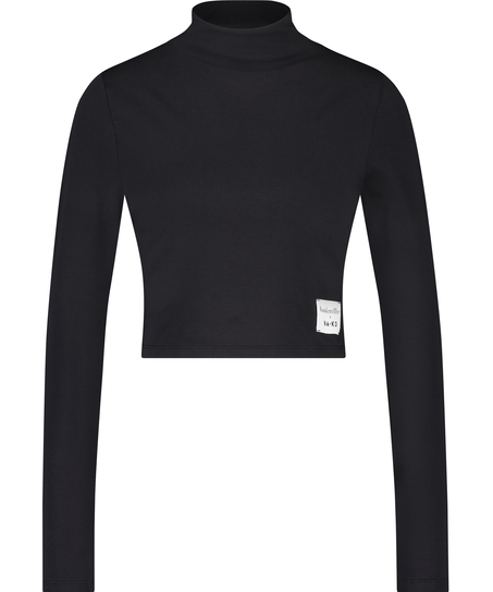 Lia HKM x NA-KD crop-topp, Svart