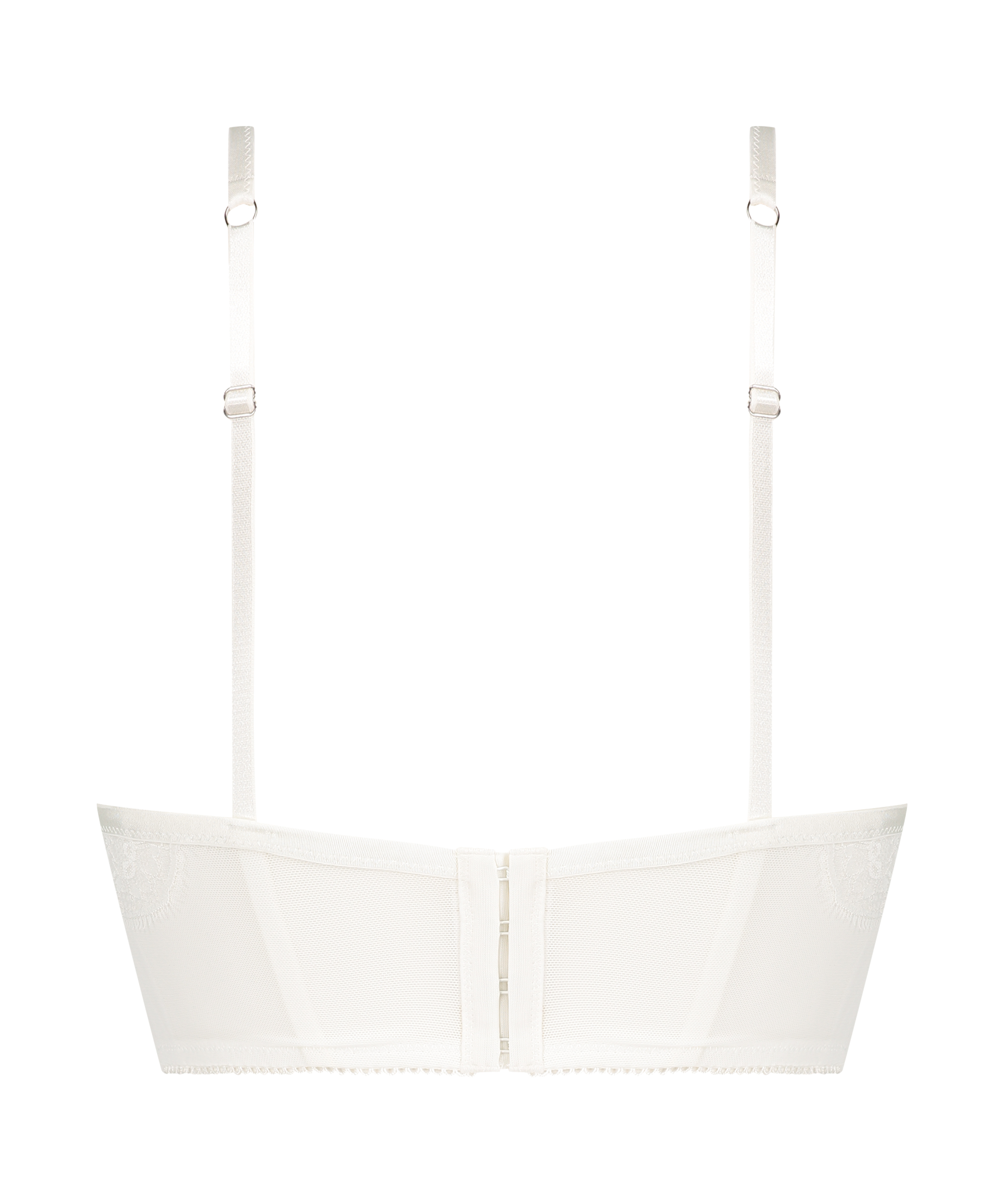 Jolie Polstret Longline push-up-BH med underspiler, Hvit, main