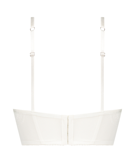 Jolie Polstret Longline push-up-BH med underspiler, Hvit