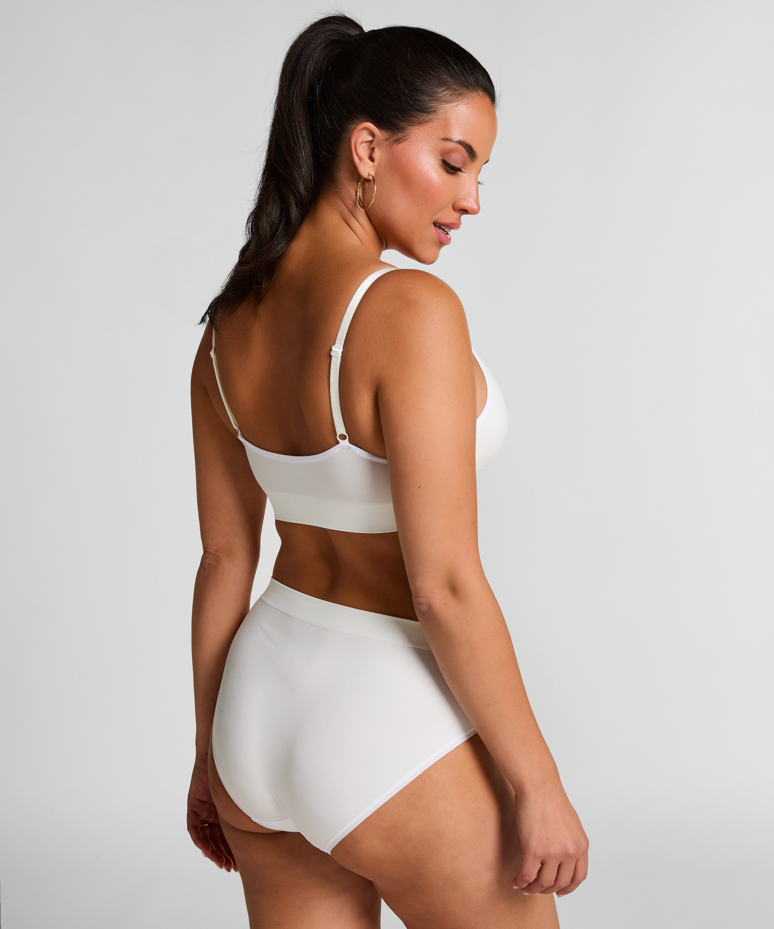 Dide Triangel-bralette, Hvit, main