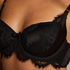 Polstret spile-BH Hannako, Svart