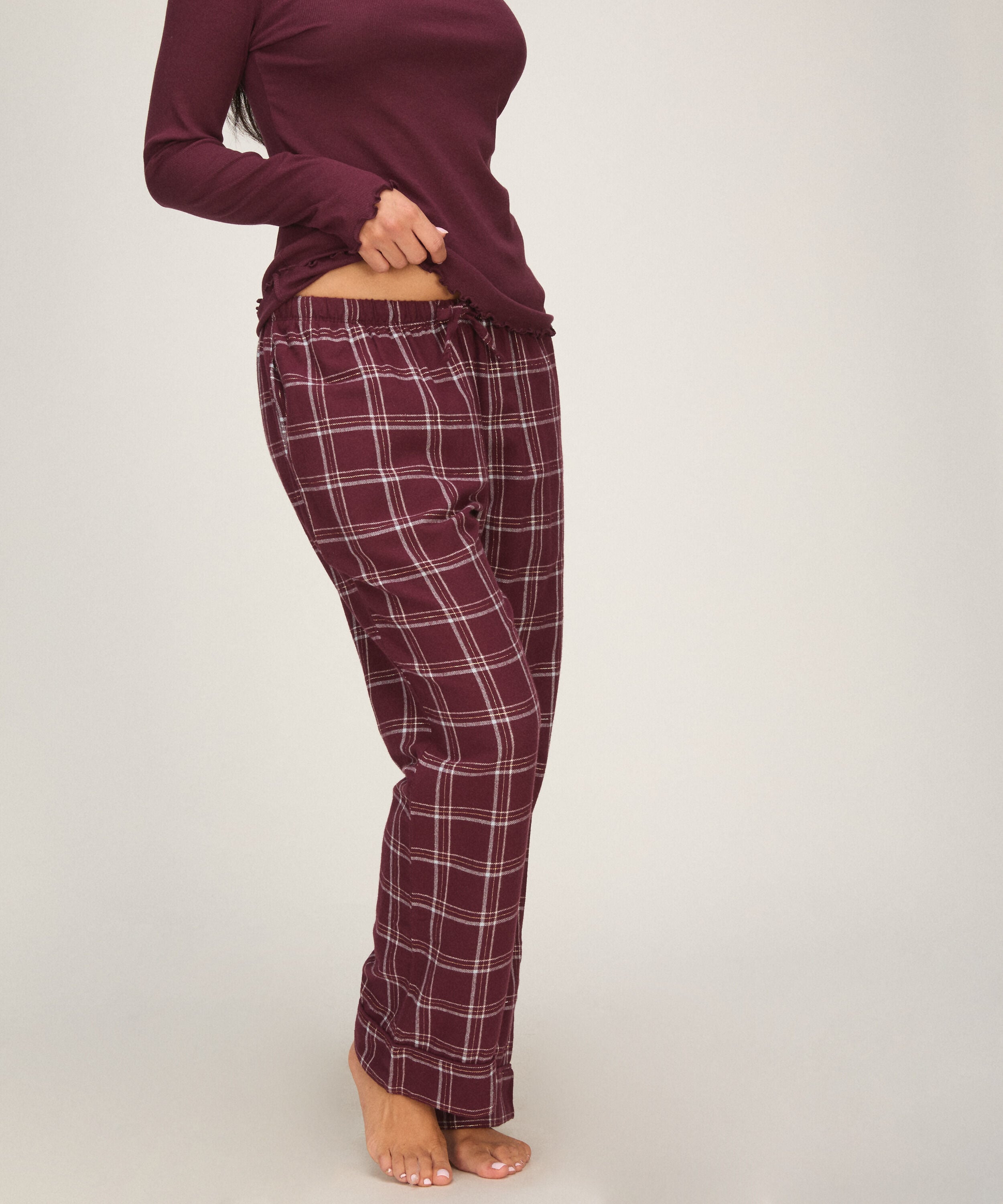 Flannel pysjamasbukse