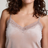 Cami-topp Velours Lace, Beige