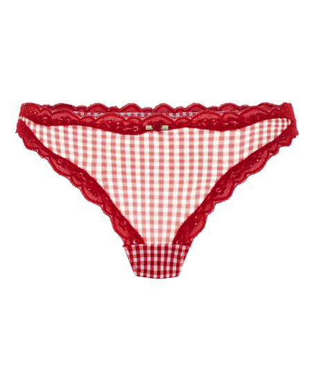 Liz Thong med h&oslash;yt ben, R&oslash;d